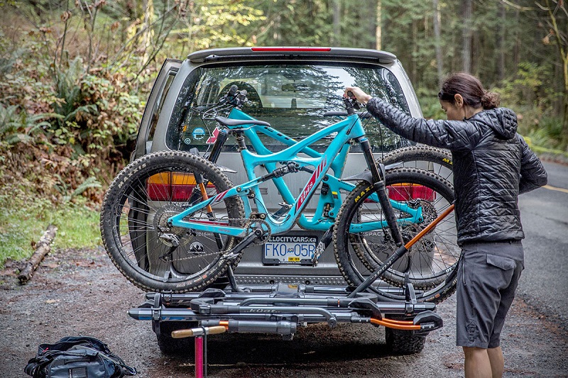 Types of bicycle racks on cars